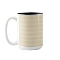 Beige Tan Colour Stripe Pattern. Mug
