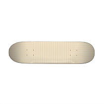 Beige Tan Colour Stripe Pattern. Skate Board Decks