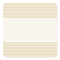 Beige Tan Colour Stripe Pattern. Square Stickers