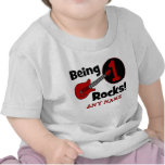 Being 1 Rocks! Personalised Baby's 1st Birthday Tshirt