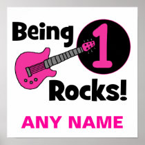 Being 1 Rocks! with Pink Guitar