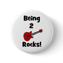 Being 2 Rocks!  with Guitar Buttons