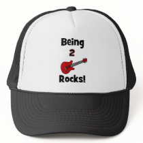 Being 2 Rocks!  with Guitar Trucker Hats
