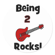 Being 2 Rocks!  with Guitar Stickers