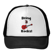 Being 3 Rocks! With Guitar Rockstar Rocker Hats