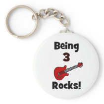 Being 3 Rocks! With Guitar Rockstar Rocker Key Chain