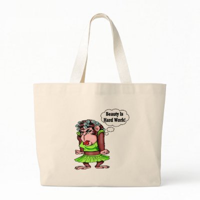 Being Beautiful Is Hard Work Tote Bags by sagart1952