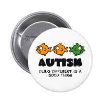 Being Different - autism design Buttons