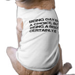 BEING GAY ISN'T A CHOICE, BUT BEING A BIGOT CERTAI PET CLOTHING