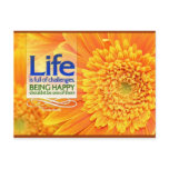 Being Happy Motivational Postcard