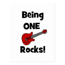 Being One (1) Rocks! Postcard