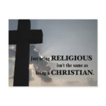 Being religious isn't the same as being Christian