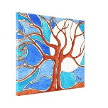 Being Together is Beautiful - Watercolor Trees Canvas Print