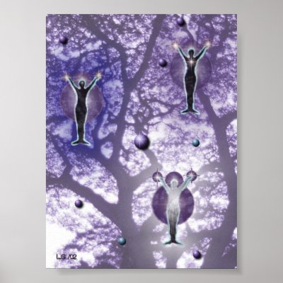 Beings Of Light Poster by LJSInternational