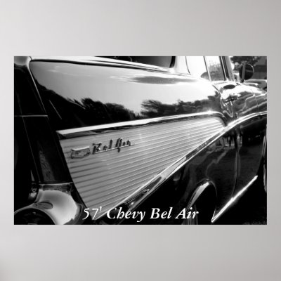 Bel Air, 57" Chevy Bel Air Print by mentismania