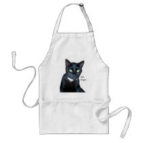 Bela the Black Cat Photo Aprons