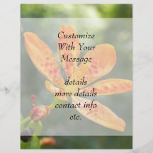 Belamcanda Chinensis Bloom Flyer Design