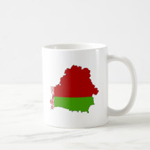 Belarus Flag Map full size Coffee Mugs