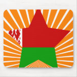 Belarus Star Mouse Pad