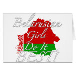 Belarusian Girls Do It Best! Card