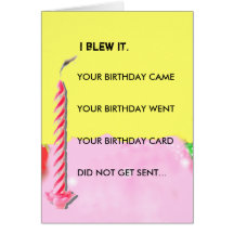 belated birthday card