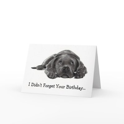 BELATED BIRTHDAY: DIDN'T FORGET: TOO LAZY, DOG by joyart