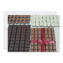 Belgian chocolates invitation