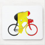 Belgian Cyclists from Belgium Bicyle Gear Mouse Mats