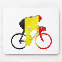 Belgian Cyclists from Belgium Bicyle Gear Mouse Mats