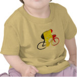 Belgian Cyclists from Belgium Bicyle Gear Shirts