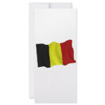Belgian flag rack card design