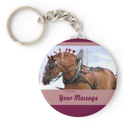 Belgian Horse Keychain 1 by RookyStudios