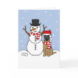 Belgian Malinois and Snowman cards