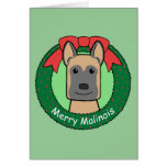 Belgian Malinois Christmas Greeting Card