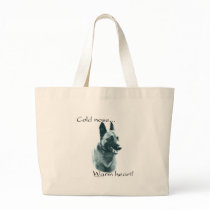 Belgian Malinois Cold Nose Warm Heart Canvas Bag