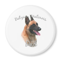 Belgian Malinois Dad 2 Fridge Magnet