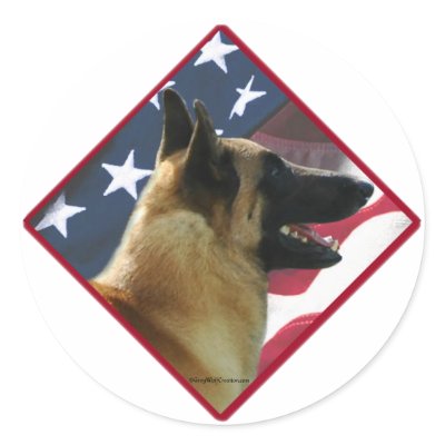 Belgian Malinois Flag 2 by GreyWolfCreation