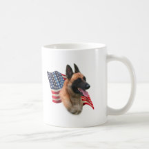 Belgian Malinois Flag Mugs