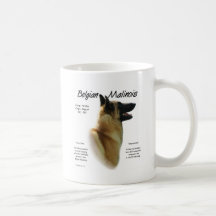 Belgian Malinois History Design Coffee Mug