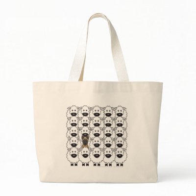Belgian Malinois in the Sheep Canvas Bags by khocker