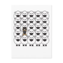Belgian Malinois in the Sheep Postcard