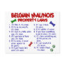 BELGIAN MALINOIS PL2 POSTCARD