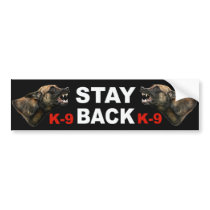 Belgian Malinois Police K9 bumper sticker