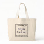 Belgian Malinois Security System Canvas Bags