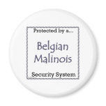 Belgian Malinois Security System - Magnet
