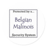 Belgian Malinois Security System Sticker