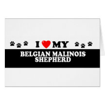 BELGIAN MALINOIS SHEHERD_ GREETING CARDS