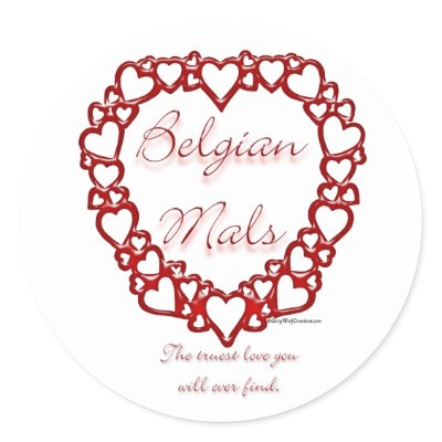 Belgian Malinois True Love - Sticker by GreyWolfCreation