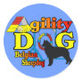 Belgian Sheepdog Agility Shirts Gifts Round Stickers