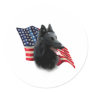 Belgian Sheepdog Flag Sticker